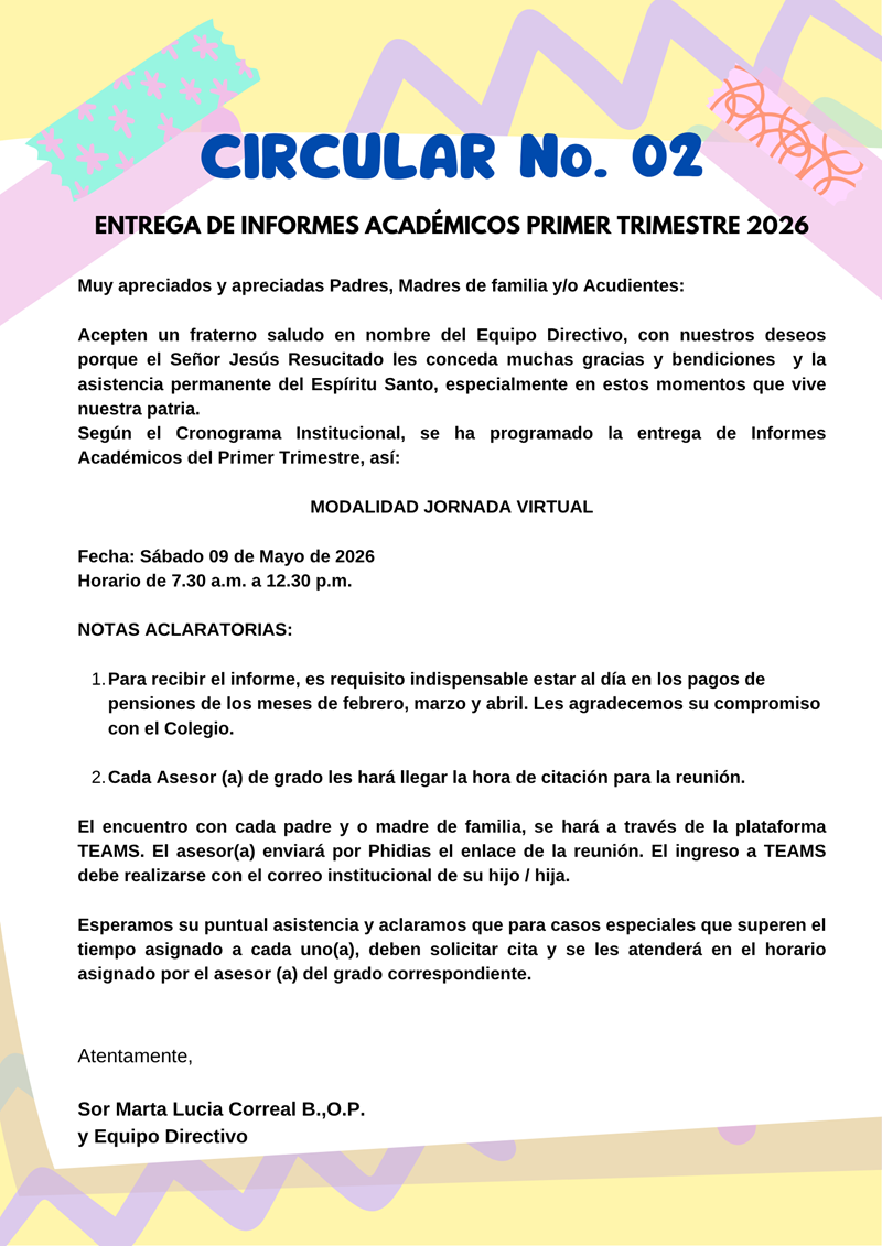 Circular N2-Entrega de informesTrim-1-2026