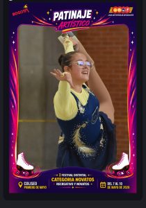 ¡Felicitamos con orgullo a nuestra estudiante María Gabriela Gallego Ramírez del curso 701 por su destacado logro deportivo! 3 Maria Gabriela Gallego Ramirez PAtinaje 2