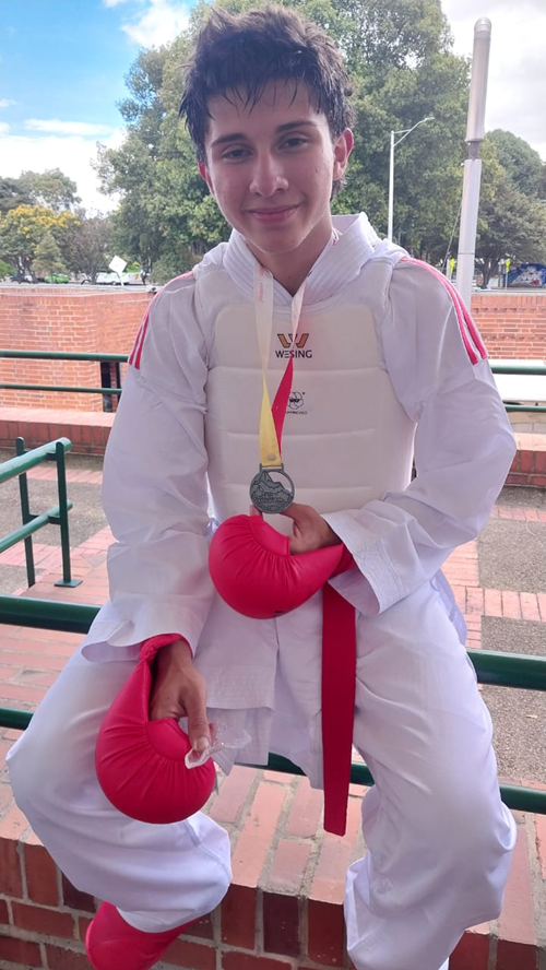 Medalla de plata Fabian Andres Rubiano intercolegiados Bogota